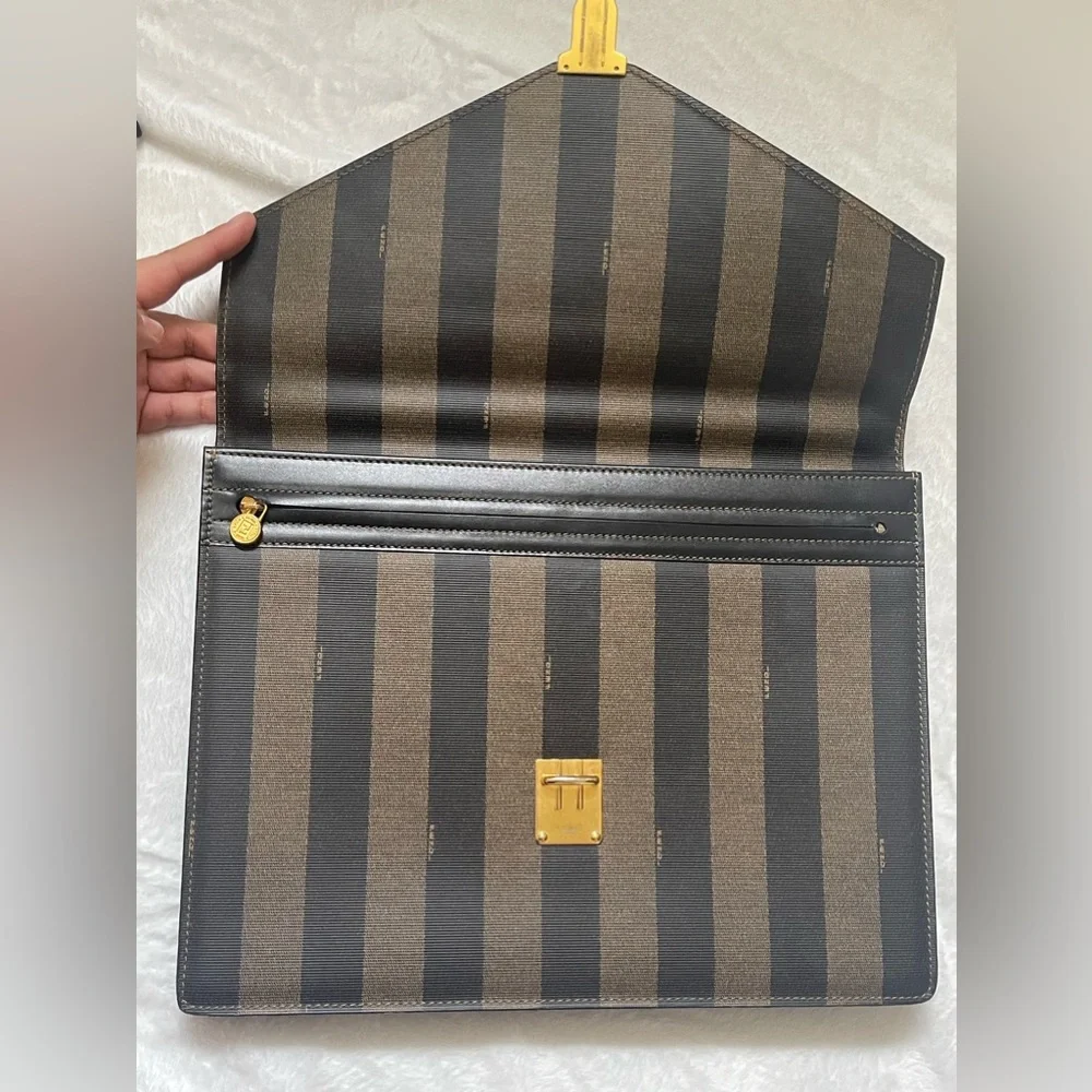 Fendi Pequin Briefcase